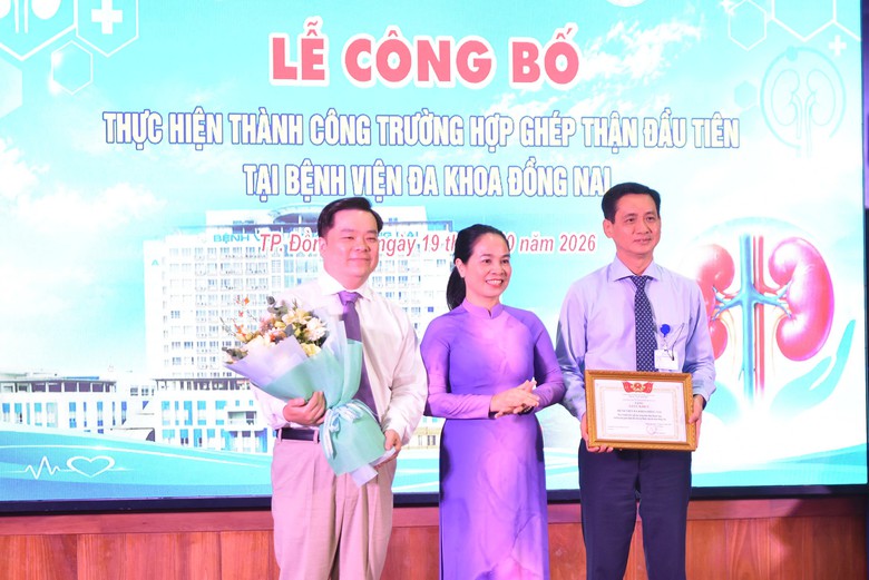 Đồng Nai công bố ca ghép thận đầu tiên thành công- Ảnh 1.